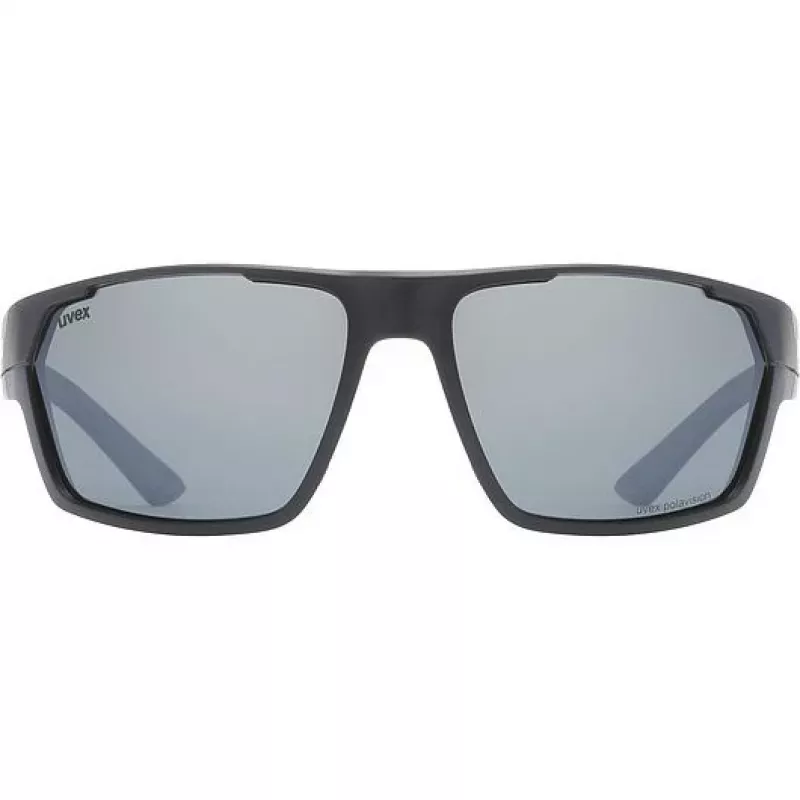Poliarizuoti akiniai nuo saulės Uvex Sportstyle 233 P - juodas matinis / litemirror sidabrinis