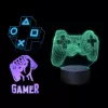 Stalinė LED lempa MANTA SNL122RGB RGB 3D šviesos dekoracija, spalvų kaitos RGB, maitinama per USB