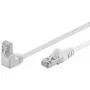Wentronic Goobay CAT 5e komutacinis kabelis 1x 90° kampu, F/UTP, baltas, 0,25 m - CCA vario mišinys, 1x RJ45 kištukas 90° (8P8C) (94176)