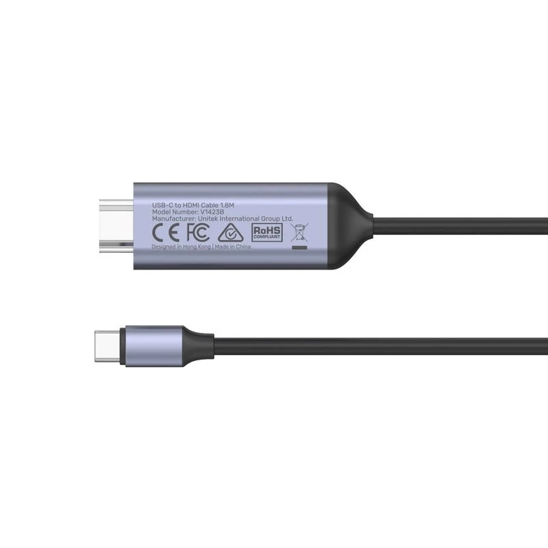 Unitek USB-C į HDMI kabelis 8K, USB4, HDR10+, 1,8 m