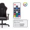 Žaidimų kėdė Diablo X-Starter Juoda LED — Diablo X-Starter žaidimų kėdė su integruotu LED apšvietimu
