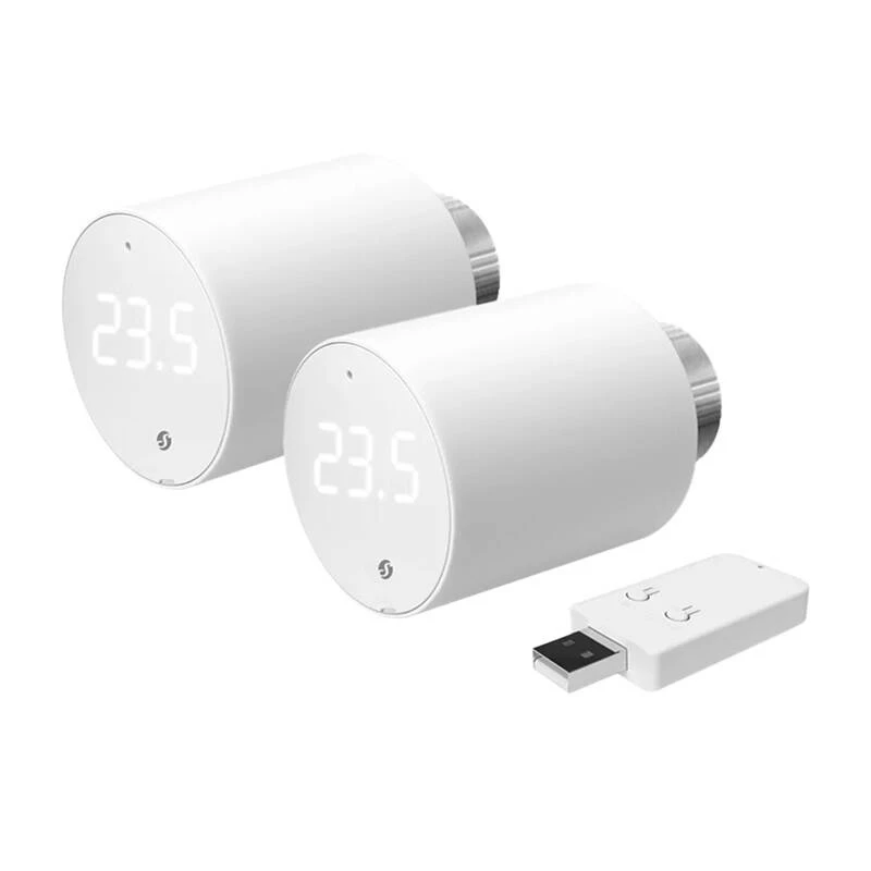 Shelly BLU TRV termostatinė galvutė, Wi-Fi / Bluetooth (2 vnt. su valdymo bloku)
