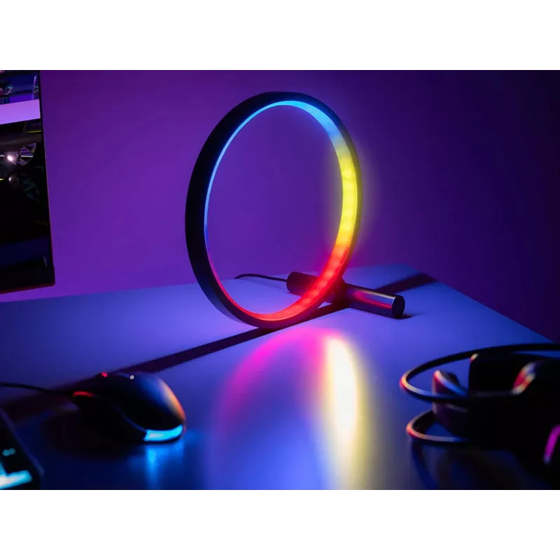 Stalinė lempa TRACER Ambience Smart Circle LED RGB — dekoratyvus išmanusis LED apskritimas