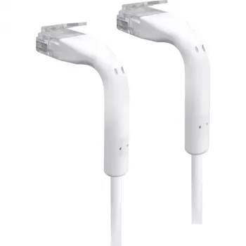 Ubiquiti ULTRA-THIN komutacinis kabelis su lanksčiais antgaliais, skirtas montavimo lankstumui / Baltas / 5 m
