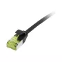 komutacinis kabelis RJ45, CAT6A 500Mhz, 7,5m, juodas, U/FTP, plonas apvalus d=3,8mm, TPE/LSZH(Superflex), AWG32, su Cat.7 neapdorotu kabeliu, Synergy 21 (S217318V3)