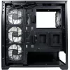 LC-Power Enclosure MidiTower 715B juodas USB3.2/Audio be maitinimo šaltinio SEAMLESS_X (LC-715B-ON)