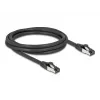 Tinklo kabelis DeLOCK 80572 RJ-45 Cat8.1 2 m Juodas