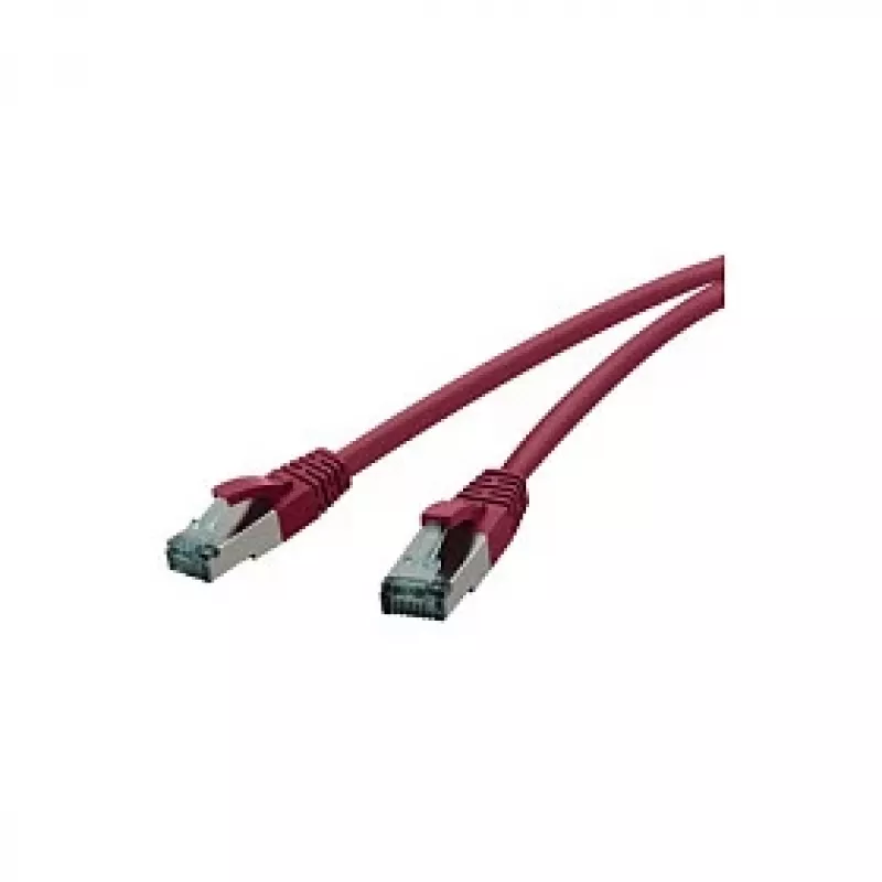 Raudona Cat.6a 30,0m raudonas komutacinis kabelis Cat.6a S/FTP AWG 27/7, 2xRJ45, raudona, 30,0m