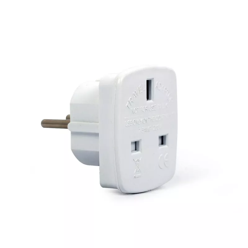 Gembird Cablexpert a-AC-UKEU-001 - Maitinimo adapteris - Maitinimo adapteris (S) prie Maitinimo adapterio (W) - Baltas - Jungtinė Karalystė, Europa (a-AC-UKEU-001)