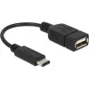 USB laidas DeLOCK 65579 USB 2.0 0,15 m USB C USB A juodas