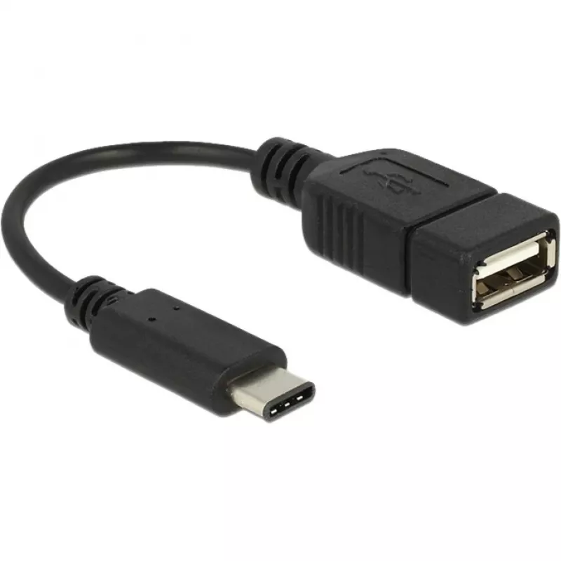 USB laidas DeLOCK 65579 USB 2.0 0,15 m USB C USB A juodas