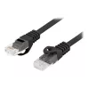 Tinklo kabelis LANBERG PCU6-10CU-0025-BK Cat6 F/UTP RJ-45 0,25 m juodas