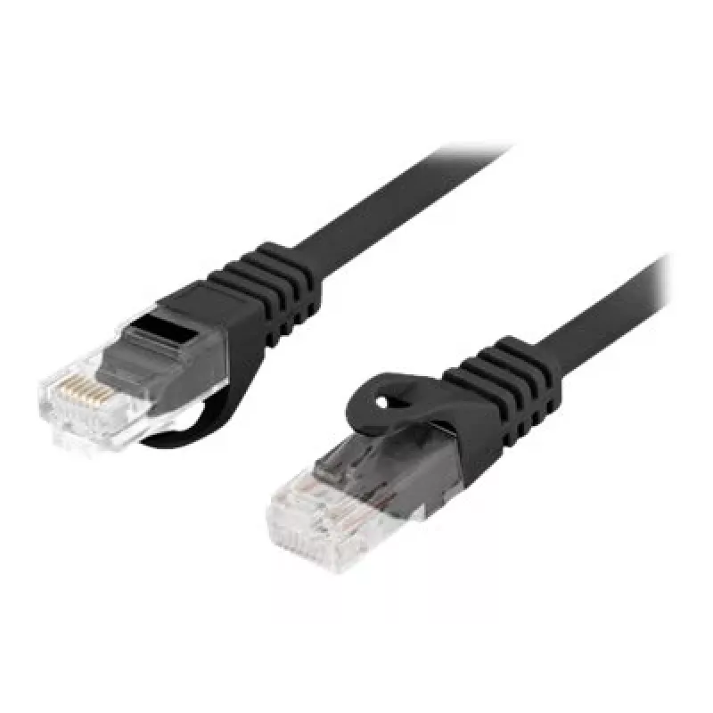 Tinklo kabelis LANBERG PCU6-10CU-0025-BK Cat6 F/UTP RJ-45 0,25 m juodas