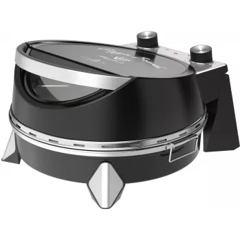 Elektrinė picos orkaitė SIMFER MKE0-P — 1100 W, 80–300 °C, 30 min laikmatis, nuimamas 33 cm picos akmuo, juoda