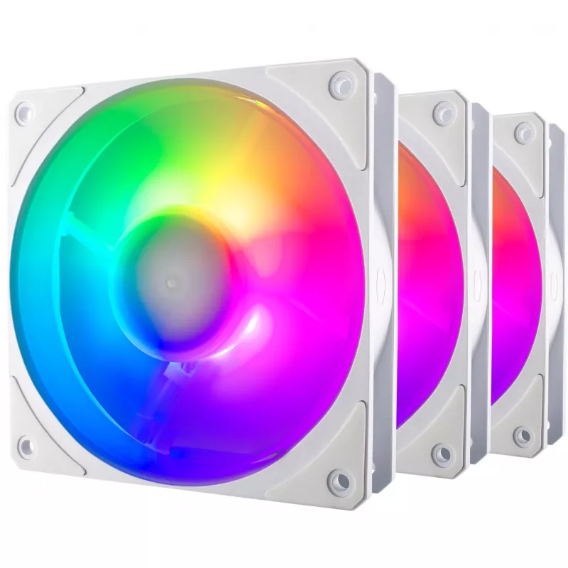 COOLER MASTER Mobius 120P ARGB 120mm baltas 3 vnt. rinkinys