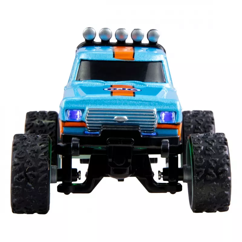 Radijo bangomis valdomas Amewi Monster Truck DieCast 1:64 RTR, mėlynas / oranžinis