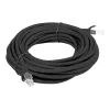 LANBERG tinklo kabelis Cat6 U/UTP RJ-45 į RJ-45, 5 m, juodas, CCA laidininkai, 250 MHz, 26 AWG