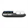 Belkin WIZ021VFBK – belaidis 2-in-1 įkrovimo kilimėlis su Qi2 technologija 15 W, juodas