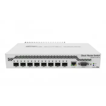 Mikrotik CRS309-1G-8S+ valdomas gigabitinis eterneto (10/100/1000) maitinimas eterneto tinklu (PoE) baltas