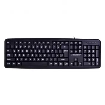 Esperanza EK129 klaviatūra USB QWERTY JK anglų juoda