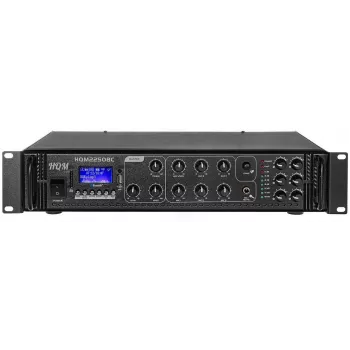 Radijo stiprintuvas HQM 2250BC 250W su FM, MP3 atkūrimu ir Bluetooth