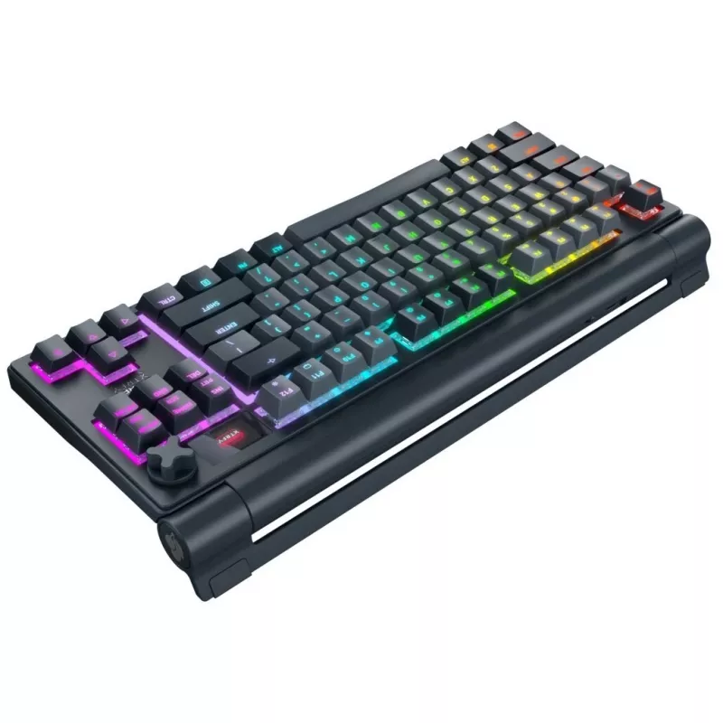 Mechaninė klaviatūra Cherry MX 8.3 belaidė RGB raudoni jungikliai DE išdėstymas