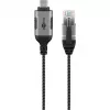 Goobay eterneto kabelis USB-C 3.1 į RJ45 plonas 5 m - jungia maršrutizatorių, modemą arba (74405)