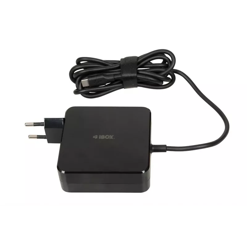 Maitinimo adapteris IBOX IUZ100TC 19V 3.42A (100W) USB‑C išvestis, 2 m kabelis, juodas