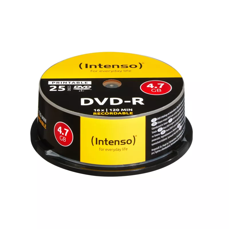 DVD-R Intenso 4,7 GB spausdinamas 16x 25 vnt.