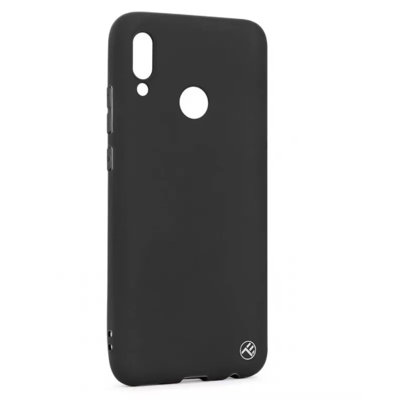 Telefono dėklas Tellur, skirtas Huawei Y9 2019 — matinis silikoninis, juodas