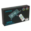 PCI lizdo ventiliatorių ir RGB LED valdiklis Lamptron CFP30, juodas