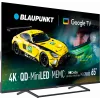 Televizorius BLAUPUNKT 65MBG7000S 65 colių Mini LED Smart TV Google TV juodos spalvos, energijos klasė G