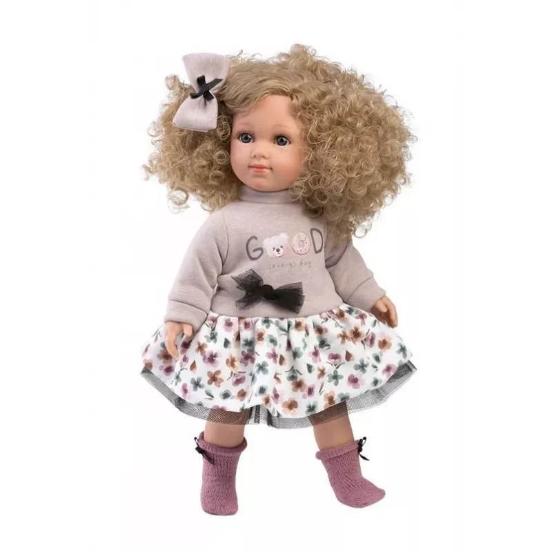 Lėlė Llorens Elena 35 cm — minkštas kūnas, rankomis tapytas veidas ir galūnės