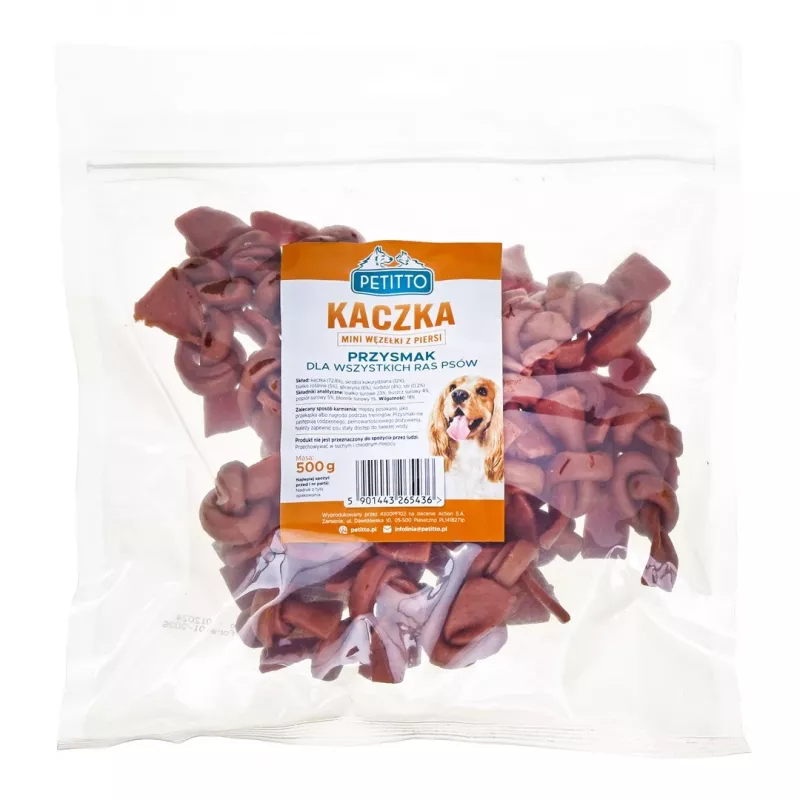 PETITTO Anties krūtinėlės mini mazgeliai - skanėstas šunims - 500 g