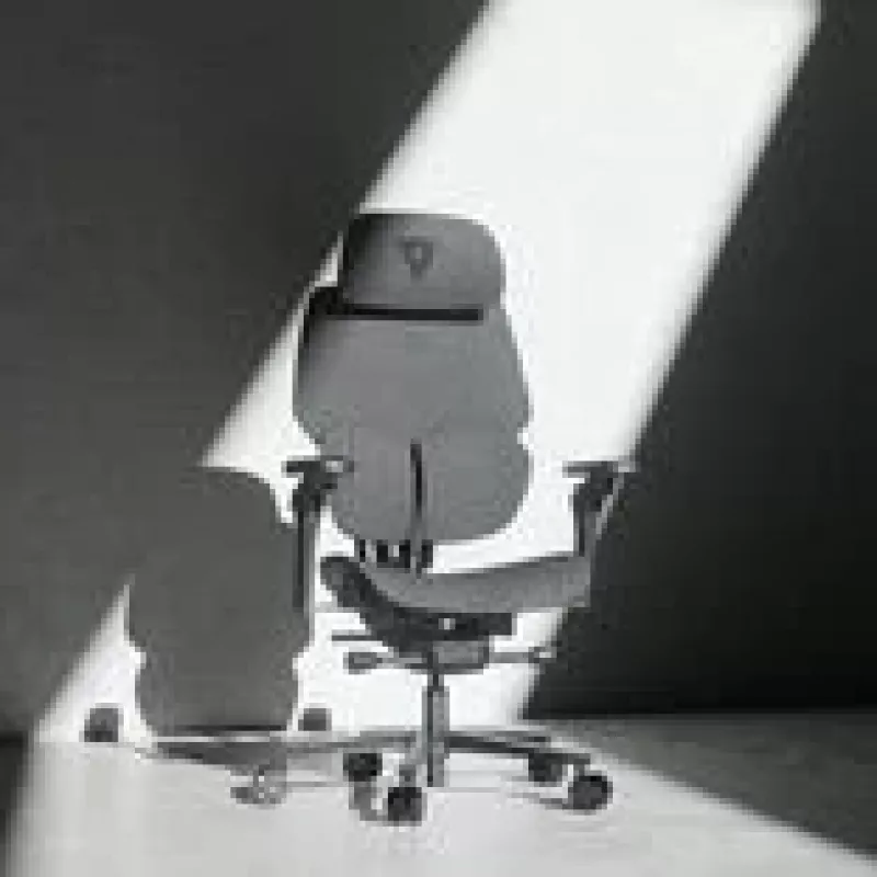 Žaidimų kėdė thunder x3 FLEX Pro Fabric Pilka — ergonomiška pasukama sėdynė, reguliuojami porankiai ir atlošas