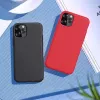 Devia Nature serijos silikoninis dėklas iPhone 12 Pro Max – juodas, minkštos lytėjimo dangos apsauginis dėklas
