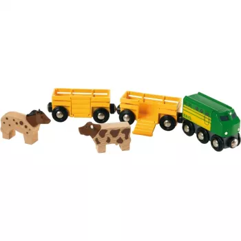 Traukinys Ravensburger BRIO Farm Train 33404 — Kaimo tema, įvairiaspalvis, amžius nuo 0,3 iki 99 metų