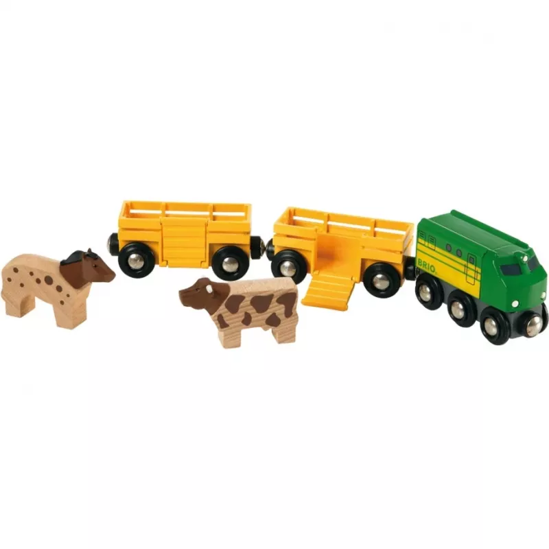 Traukinys Ravensburger BRIO Farm Train 33404 — Kaimo tema, įvairiaspalvis, amžius nuo 0,3 iki 99 metų
