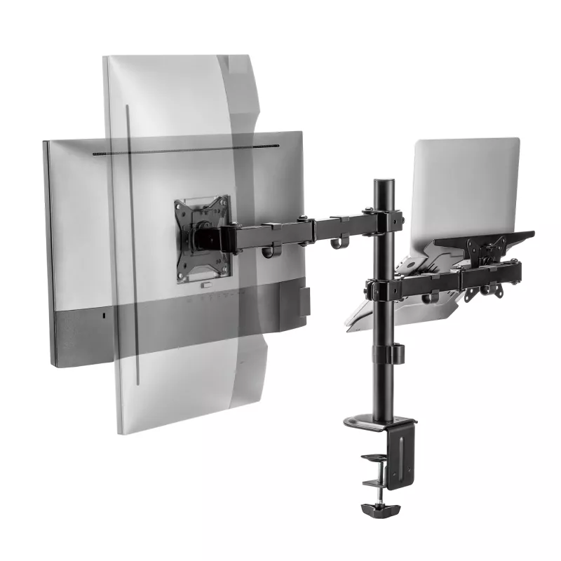 Monitoriaus sieninis laikiklis SBOX LCD-LM01-2 13–27 colių ekranams, maks. apkrova 12 kg, VESA 100x100