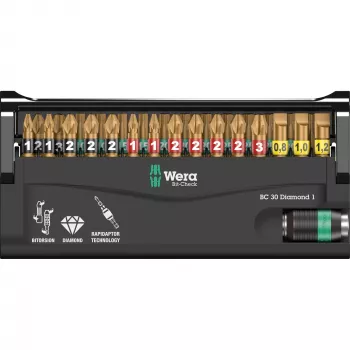 Wera BC 30 Diamond 1 atsuktuvų antgalis 30 vnt.