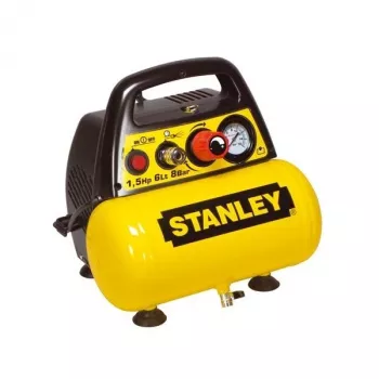 Nešiojamasis elektrinis oro kompresorius STANLEY DN 200/8/6 — 1100 W, 6 L bakas, 8 bar, 180 L/min