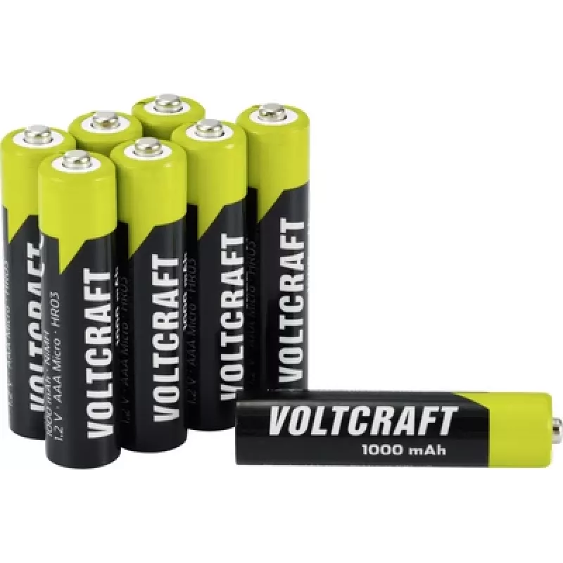 Voltcraft VC-16043045 Micro AAA -Battery NiMH 1000 mAh 1,2 V 8 vnt. (VC-16043045)