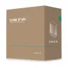PC Midi Tower korpusas DeepCool CG380 3F WH — Baltas, 235×437×451 mm, palaiko 2,5 colio/3,5 colio, maitinimo blokas apačioje, 3x 120 mm ventiliatoriai sumontuoti