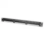 Patch Panel VALUE Cat.5e 19 col. 24 prievadai UTP juodas