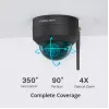 Foscam D4Z lemputės formos IP apsaugos kamera Vidaus ir lauko 2304 x 1536 pikseliai Lubos