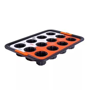 Le Creuset Piastre Da 12 Pezzi - Aliuminis - Nelimpanti Danga, Skarda + Kepimo Formos, Juoda