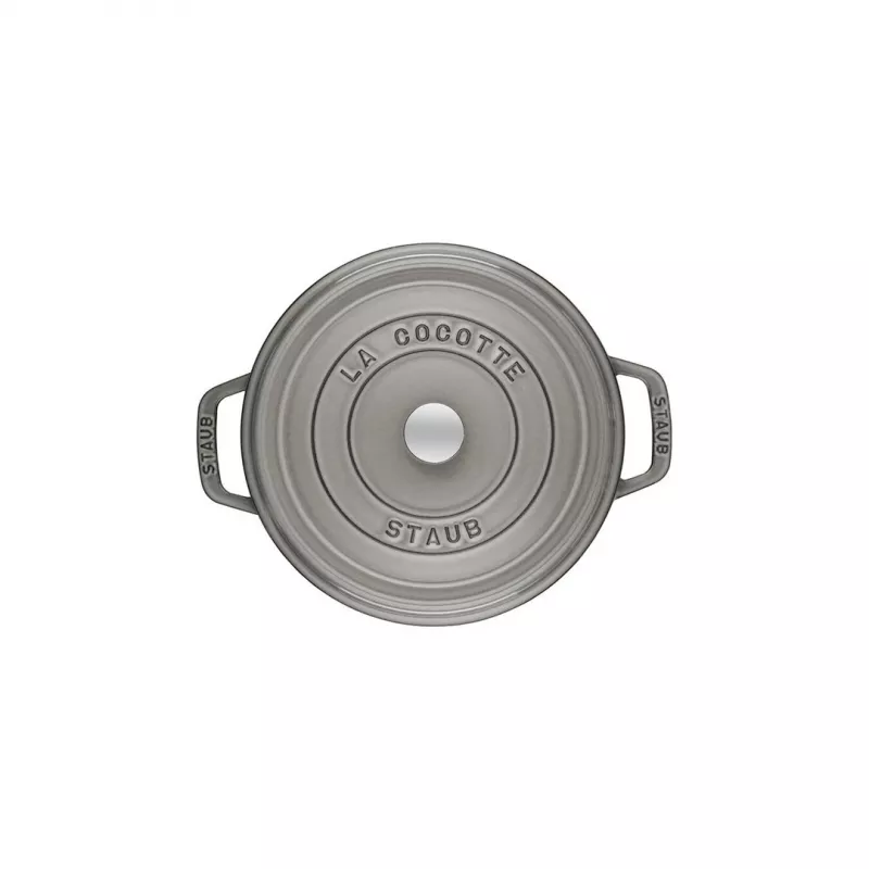 Staub 40509-312-0 puodas 5,25 l apvalus grafito spalvos, pilkas