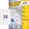 Avery 3474 lipni etiketė, stačiakampė, nuolatinė, balta, 2400 vnt.