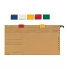 ELBA Colour Rider, iš PVC, užsegamas, tamsiai mėlynas, skirtas pakabinamų segtuvų vertik 1, Matmenys: (P)20 x (G)5 x (A)16 mm (85512 DB)