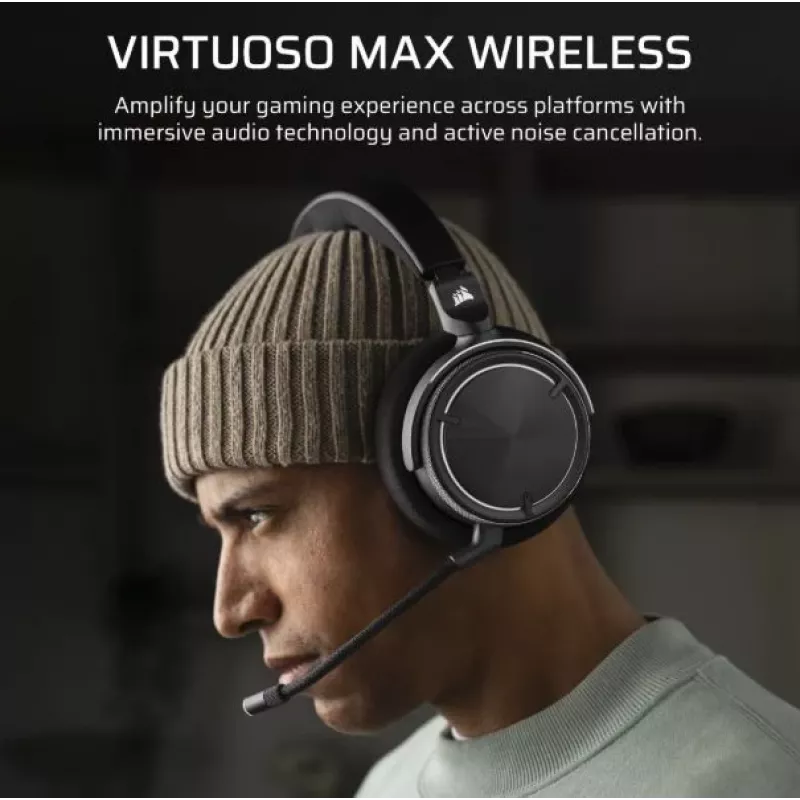 Ausinės Virtuoso Max Wireless Carbon